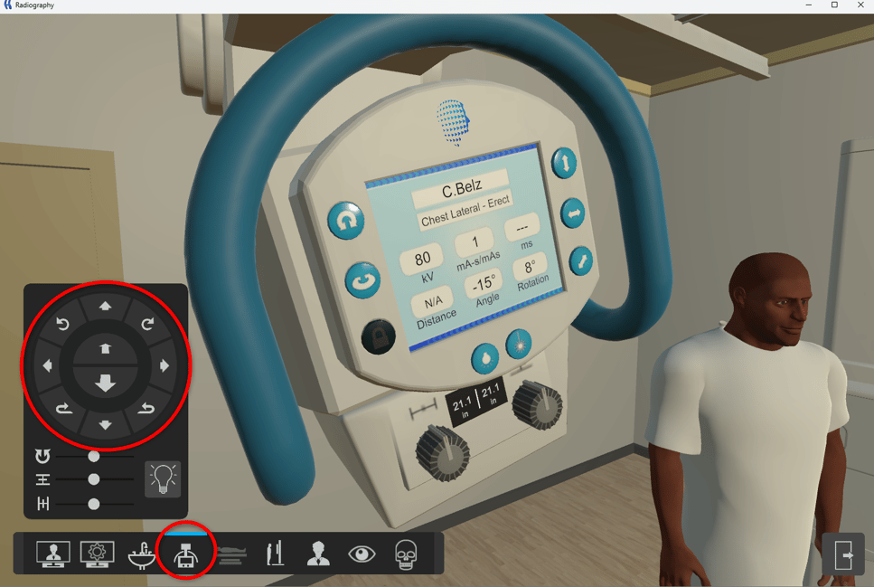 Desktop X-ray tube controls