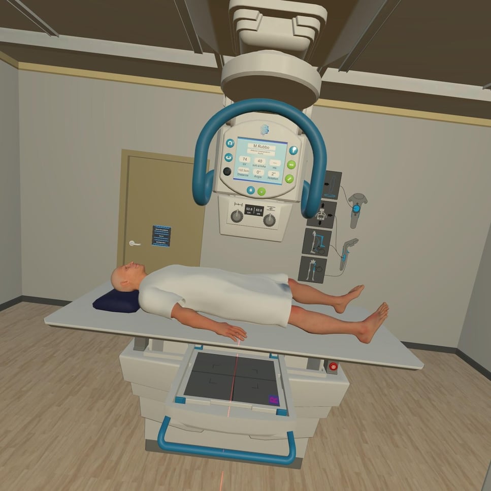 Table Bucky pulled out from under the X-ray table