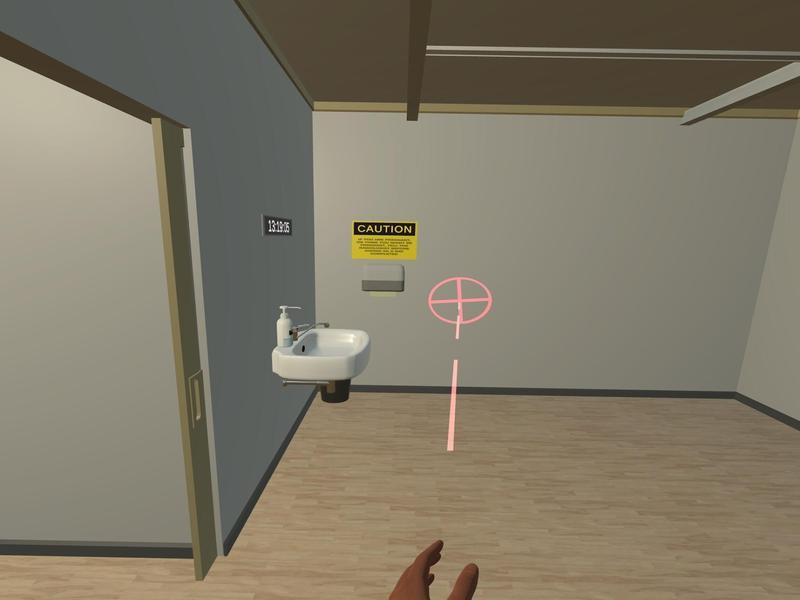 Red teleport circle showing a spot you can't move to