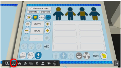 Desktop icon that opens the control panel