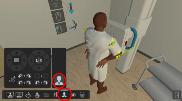 Desktop patient view for removing jewellery