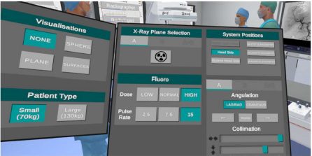 Machine Control Panel in VR